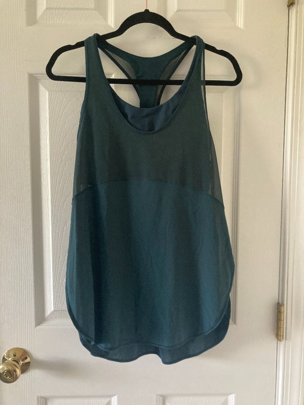 Lululemon Twist Around Tank with Sports Bra, size 8, Jaded